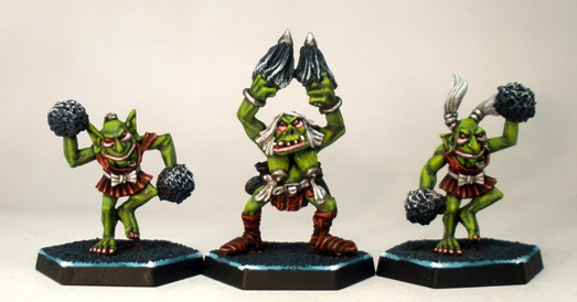 I painted up these old Blood Bowl figures for use in DreadBall recently. 